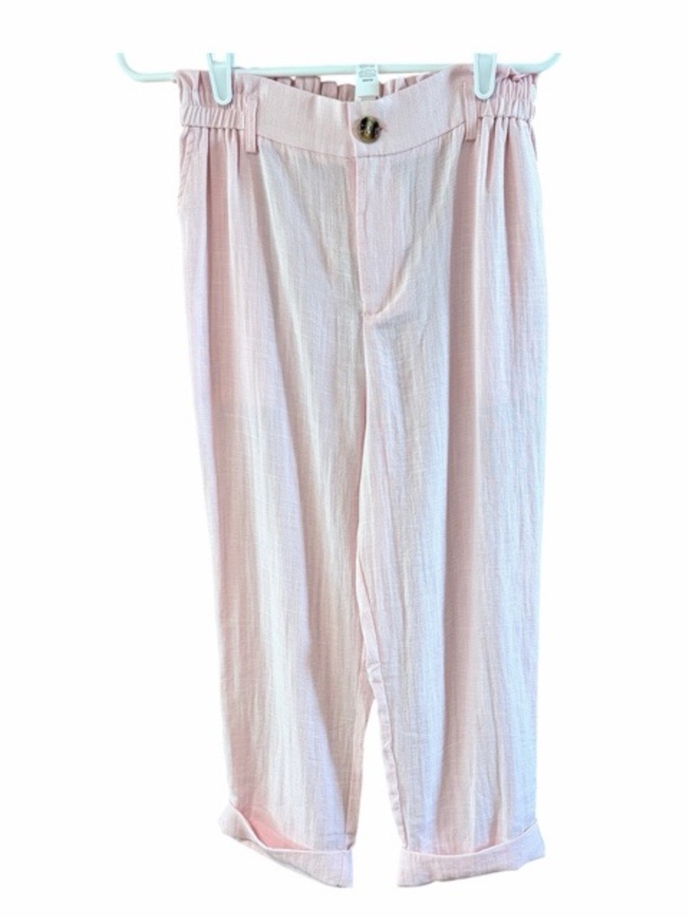Halara Pink High Rise Cropped Cuffed Pants NWT